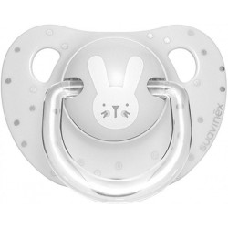 Anatomical pacifier, 0-6 months, Suavinex Hygge gray bunny