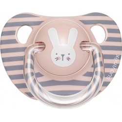 Anatomical pacifier, 6-18 months, Suavinex Hygge pink bunny