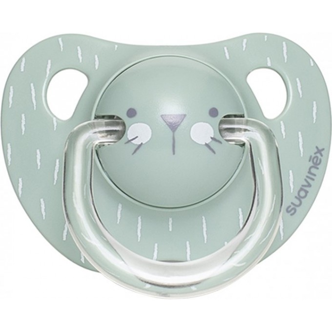 Anatomical pacifier, 6-18 months, Suavinex Hygge turquoise
