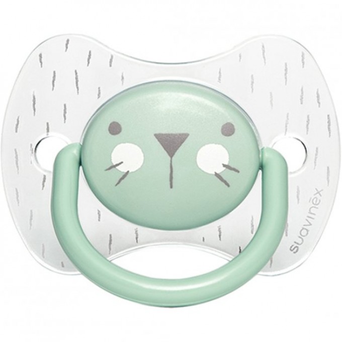 Physiological pacifier, 6-18 months, Suavinex Hygge turquoise