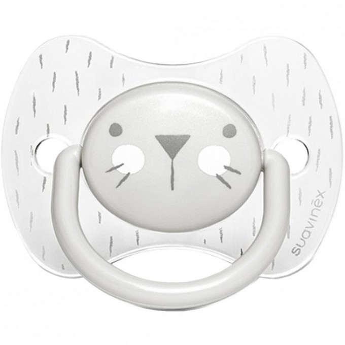 Physiological pacifier, 6-18 months, Suavinex Hygge gray