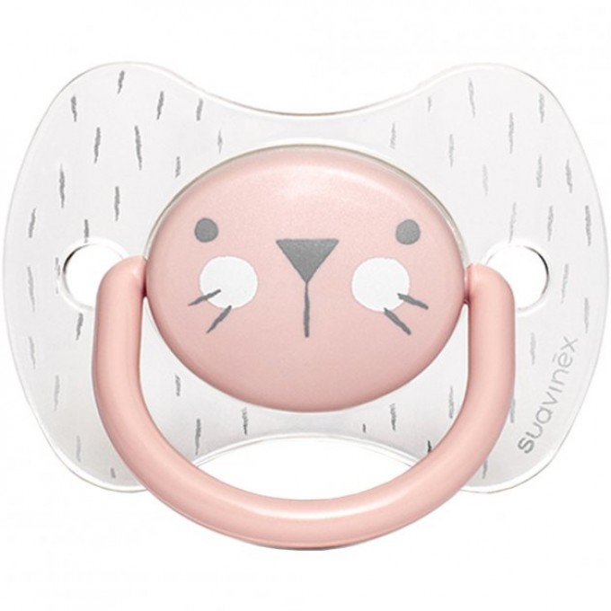 Physiological pacifier, 6-18 months, Suavinex Hygge pink
