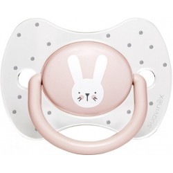 Physiological pacifier, +18 months, Suavinex Hygge pink bunny