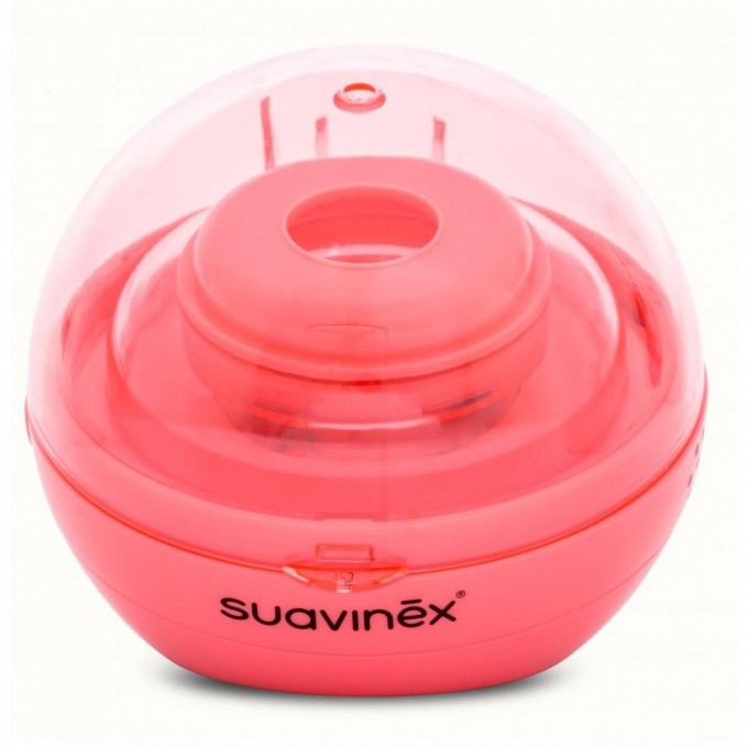 Стерелизатор портативный Suavinex для пустышек розовый