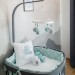 Canopy and mobile holder for a cot Tweeto venge