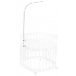 Canopy and mobile holder for a cot Tweeto white