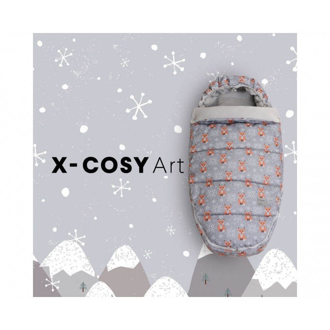 Конверт-муфта X-lander X-Cosy Art winter foxes