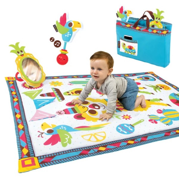 Yookidoo Fiesta Playmat – Interactive Baby Activity Gym and Development Mat