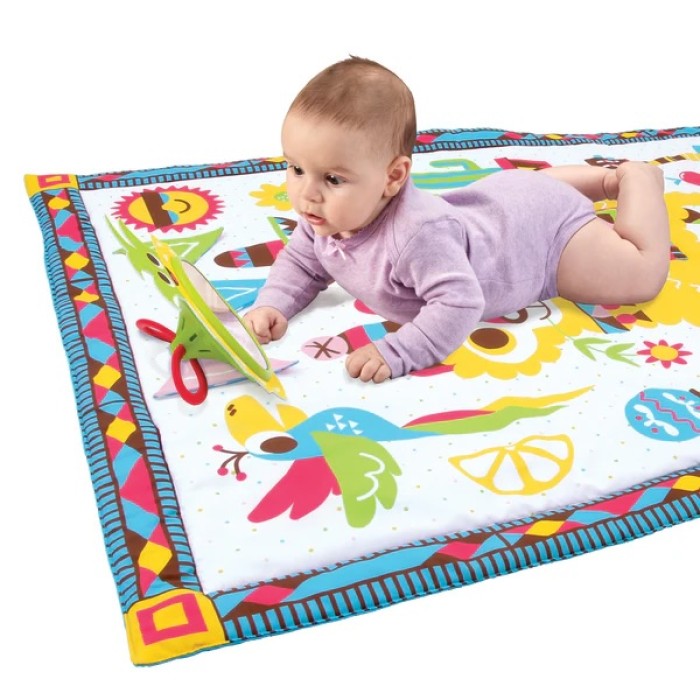 Yookidoo Fiesta Playmat – Interactive Baby Activity Gym and Development Mat