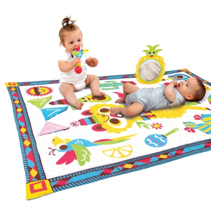 Yookidoo Fiesta Playmat – Interactive Baby Activity Gym and Development Mat